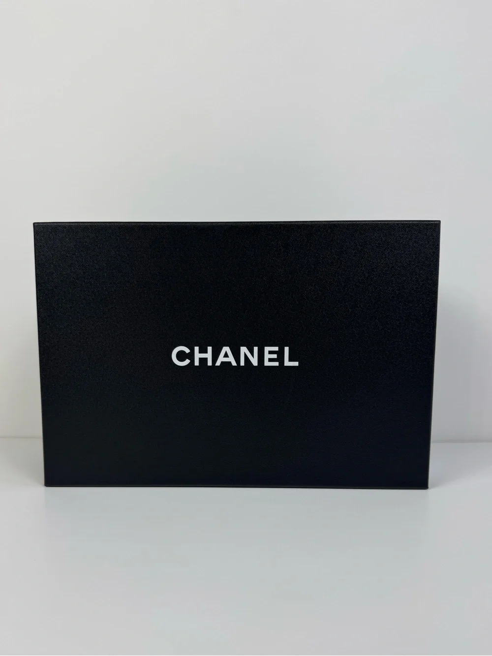 CHANEL Empty Gift Shoes Box Storage Cardboard Black 8